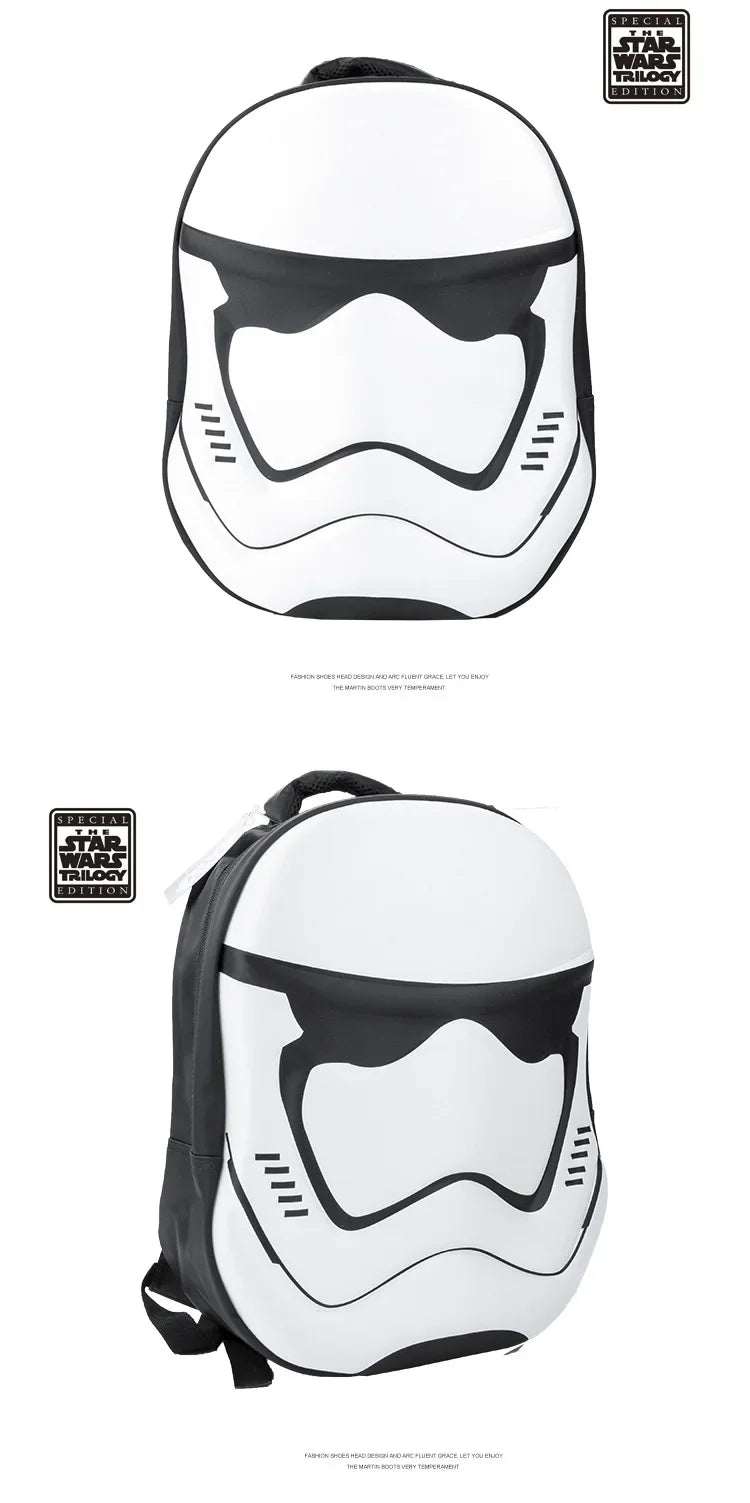 STAR WARS 3D sztereó, rajzfilm hátizsák, Darth Vader, Fehér Katona, anime kiegészítők, ajándékok