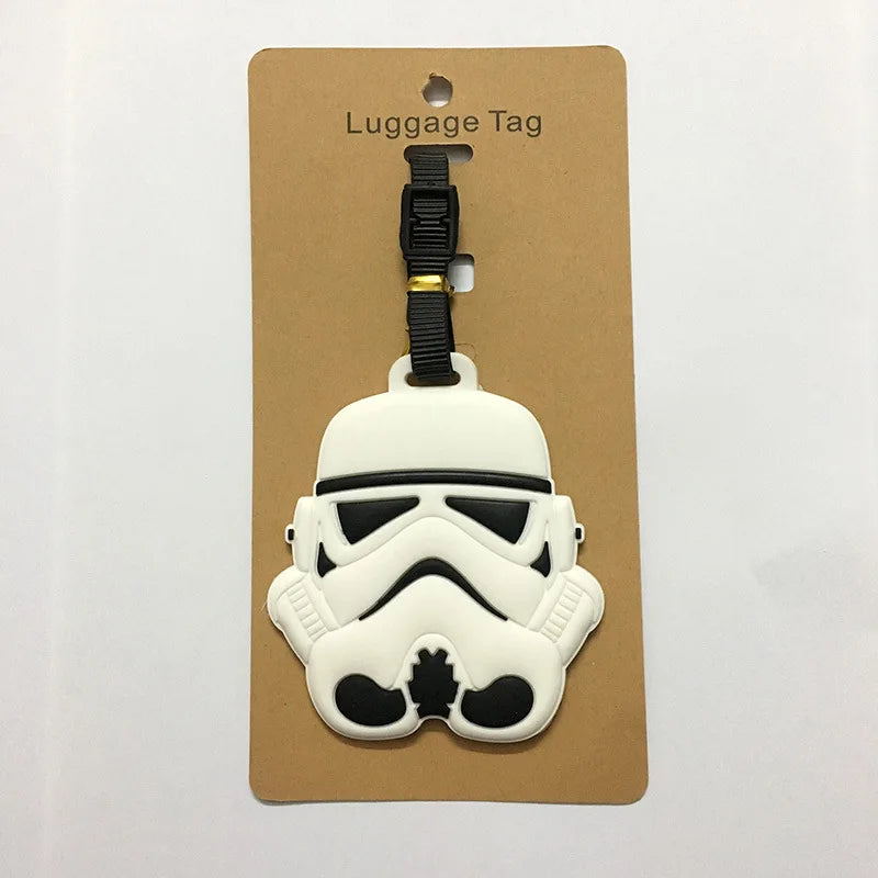Star Wars utazó poggyászcímke rajzfilmfigura aranyos bőrönd azonosító címke beszállópoggyász címke divatos medál dísz ajándék