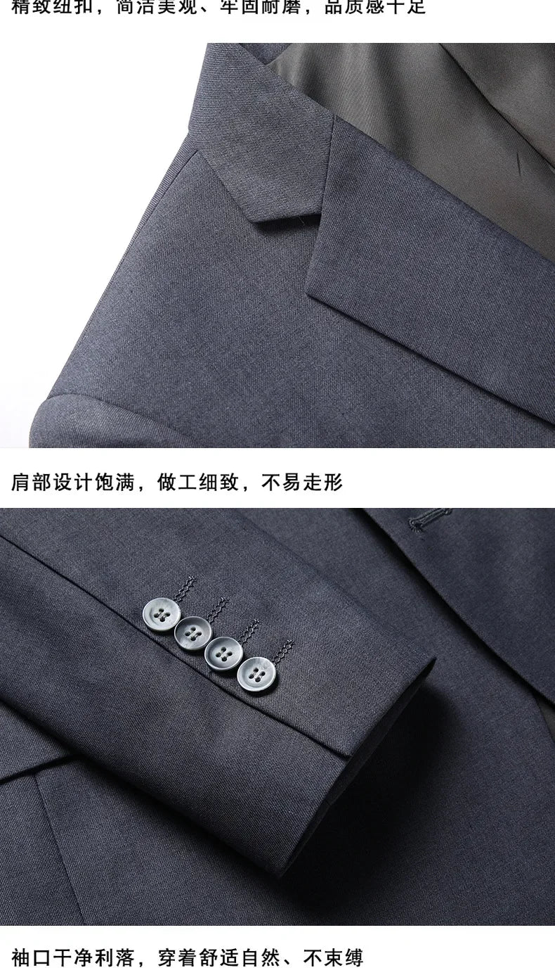 Férfi öltöny Butik Üzleti (Blazer + Mellény + Nadrág) Úri Esküvői Hétköznapi Professzionális Formális öltöny 3 részes M-6XL