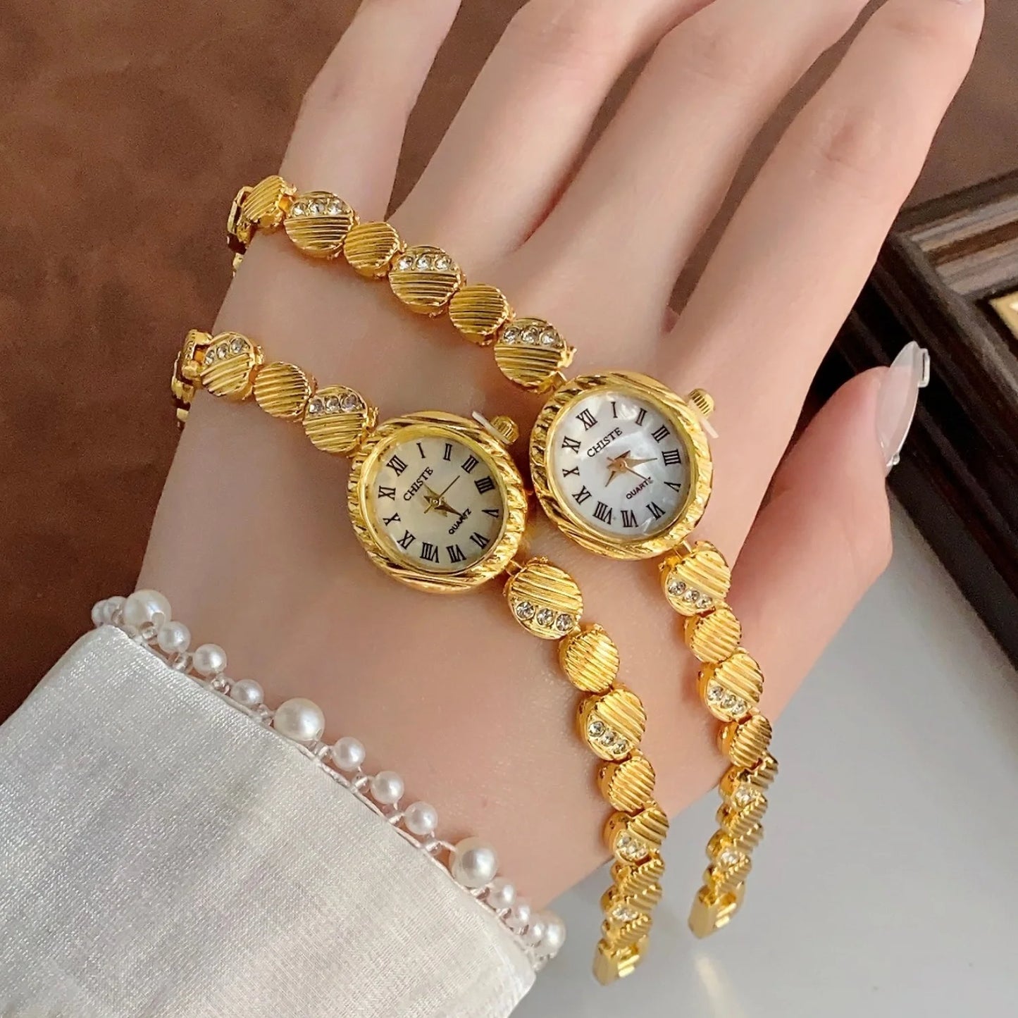 Női karórák Top márkájú luxus karórák női divatos arany karkötős óra női elegáns óra női montre femme