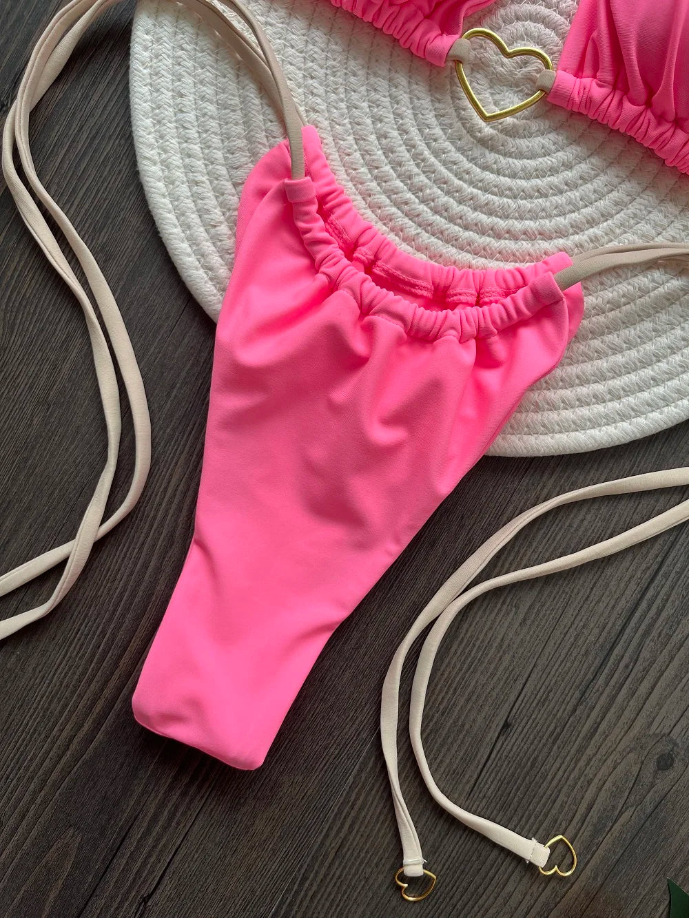 RUOTONSEPT Szexi Pántnélküli Egyszínű Bikini Szett Női Fürdőruha Kétrészes Háromszög Tanga Fürdőruha Brazil Bikinik