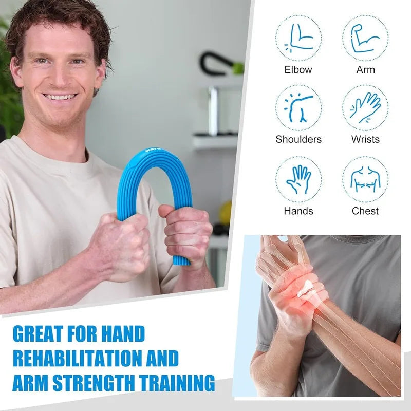 Több méret/készlet szilikon Flex Therapy rúd-kézerősítő rehabilitáció tenisz-/golfozó könyök, íngyulladás, fitnesz rehabilitációhoz