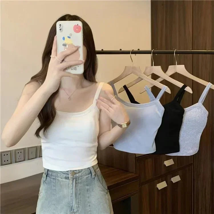 Crop Top Női Szexi Ujjatlan Felsők Divat Női Fehérnemű Női Kamiszole Lány Alap Póló Mellény Fehérnemű Melltartók Tube Topok Forró