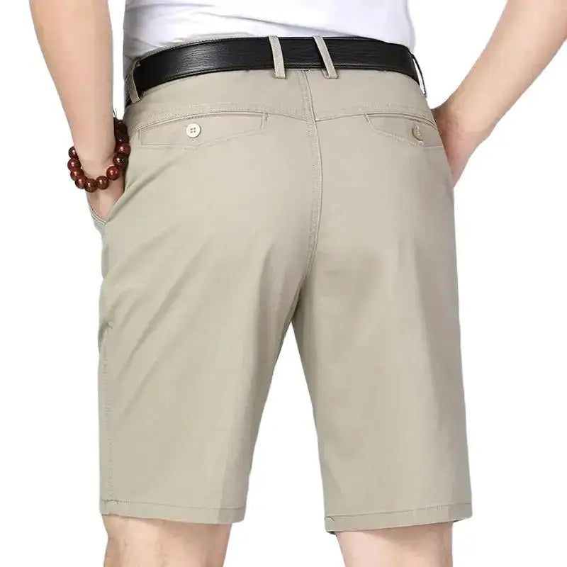 100% pamut rövidnadrág férfiaknak, térdig érő boardshorts, klasszikus márkájú, kényelmes ruházat, strandnadrág, férfi rövid nadrág