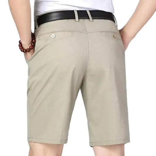 100% pamut rövidnadrág férfiaknak, térdig érő boardshorts, klasszikus márkájú, kényelmes ruházat, strandnadrág, férfi rövid nadrág