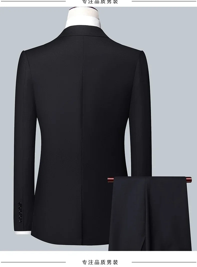 Férfi öltöny Butik Üzleti (Blazer + Mellény + Nadrág) Úri Esküvői Hétköznapi Professzionális Formális öltöny 3 részes M-6XL