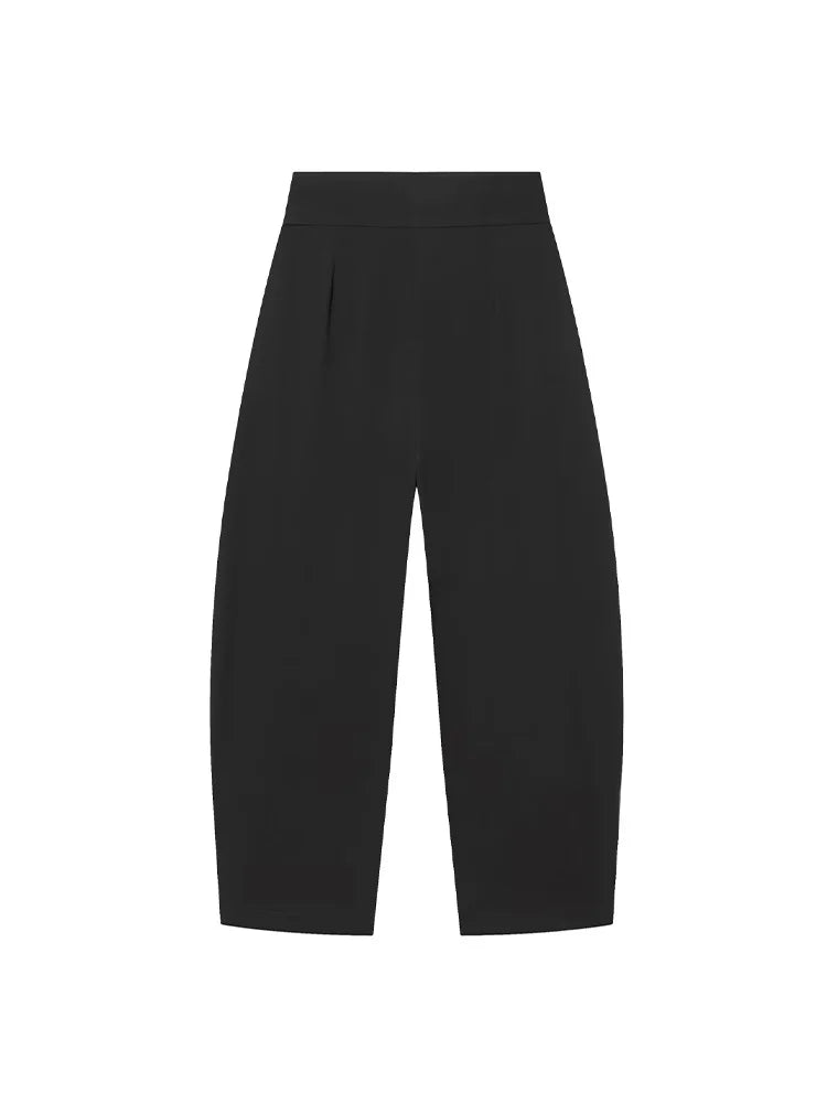HH Női Elegáns Vintage Rakott Ballonos Nadrág Női Cipzáras Főutcai Laza Zsebes 3 Színű Ruházat Mujer