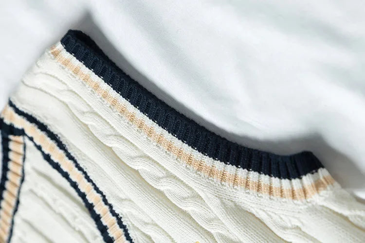 Férfi és női kötött pulóver mellény pamut unisex ujjatlan  tavaszi, őszi, téli