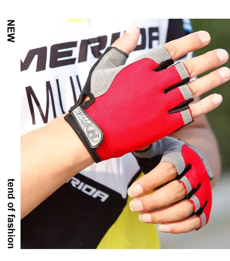 Motoros kesztyűk Férfi kerékpáros kesztyűk Ujj nélküli súlyemelő fitnesz edzőkesztyűk nőknek BMX MTB kesztyű Kerékpár kiegészítők
