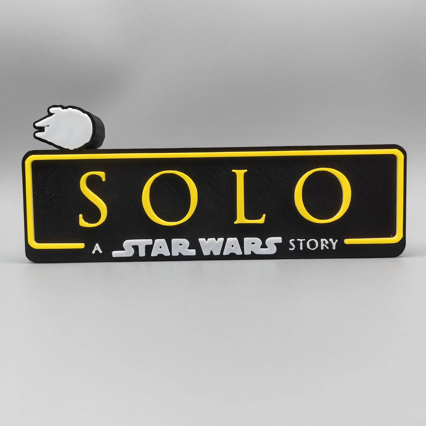 ÚJ Stock 3D nyomtatású Star Wars filmsorozat Star Wars logó sztereoszkopikus betűtípus álló tábla névtábla modell játékok gyűjtemény ajándék