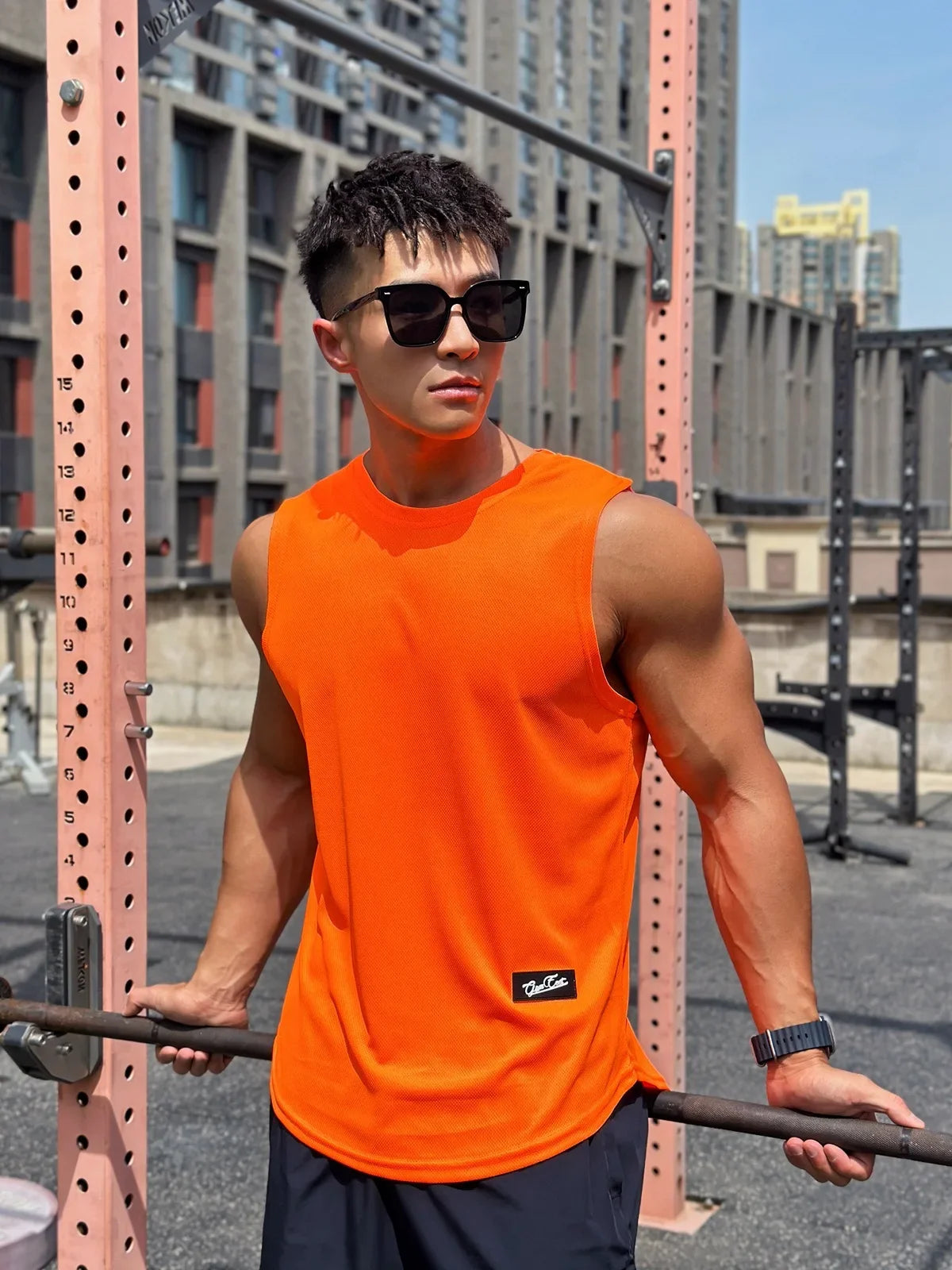 2025 Nyári Új Trend Férfi Tank Top Hálós  Sport Fitness  Ujjatlan Gyorsan Száraz