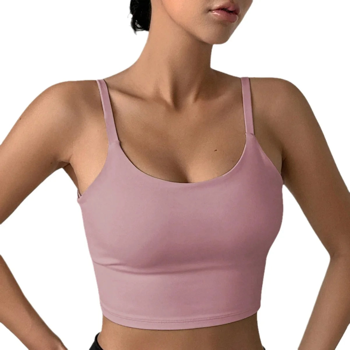 Jóga alsónemű nőknek, lélegző, tömör, U alakú fitnesz sportmelltartó felső melltartóval, edzőteremben, sportos, feszes edzéshez, jog futó mellény