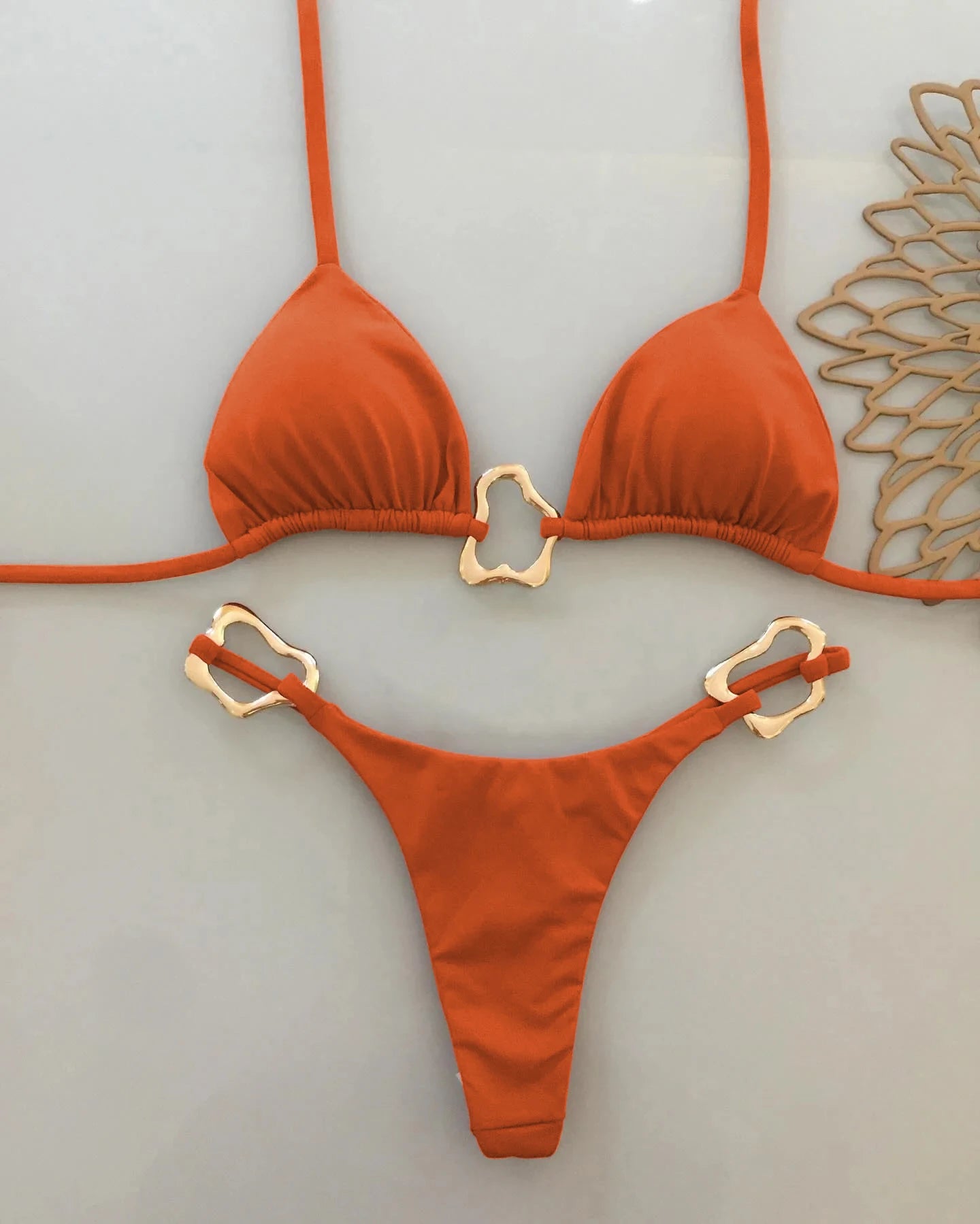 Szexi, pántnélküli, mikro bikini 2025 női fürdőruha, egyszínű, tanga bikinik, brazil strandruha, biquini női