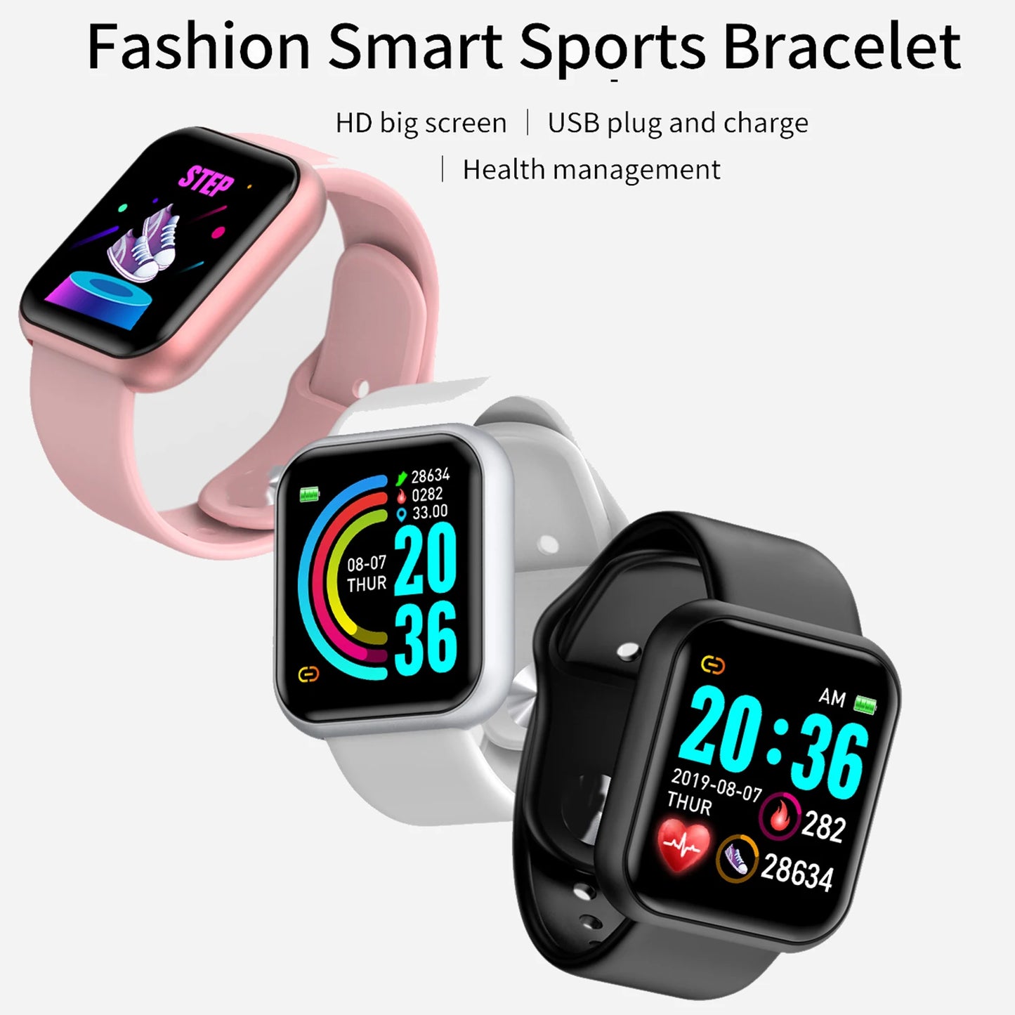 Okosóra nőknek, férfiaknak, Bluetooth-os telefonlejátszó, zene, fitnesz, sport karkötő, alvásfigyelő, digitális órák