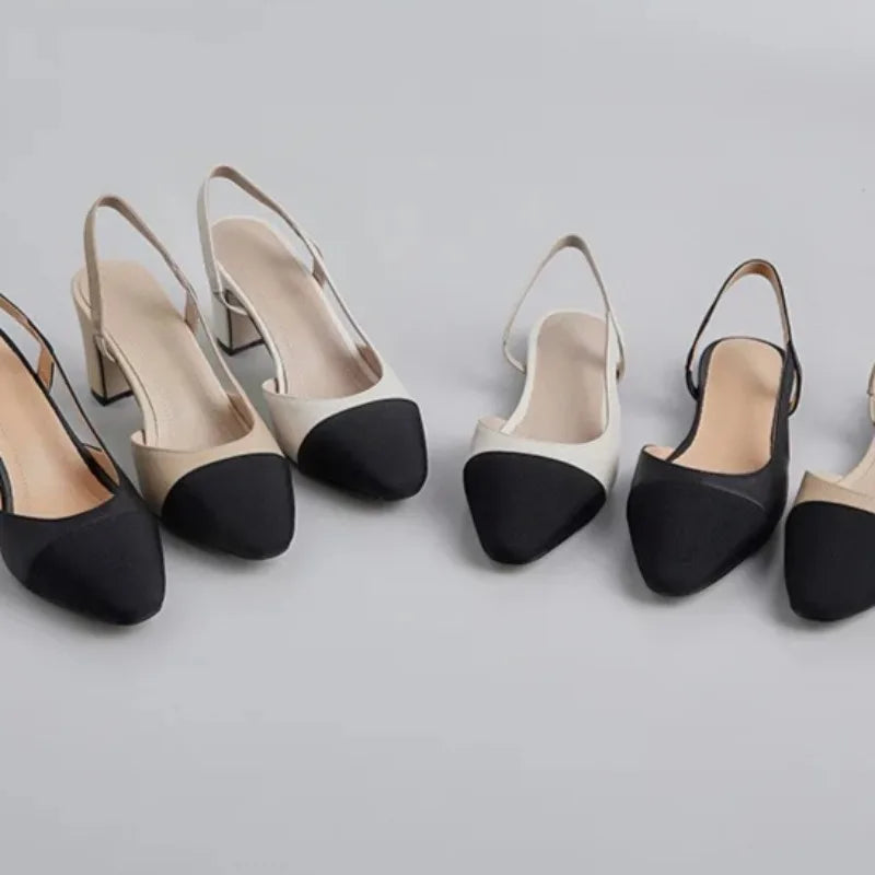 2026 új női cipők divatos szögletes fejű magas sarkú szandálok női elegáns francia alkalmi cipők designer cipők Zapatos Mujer
