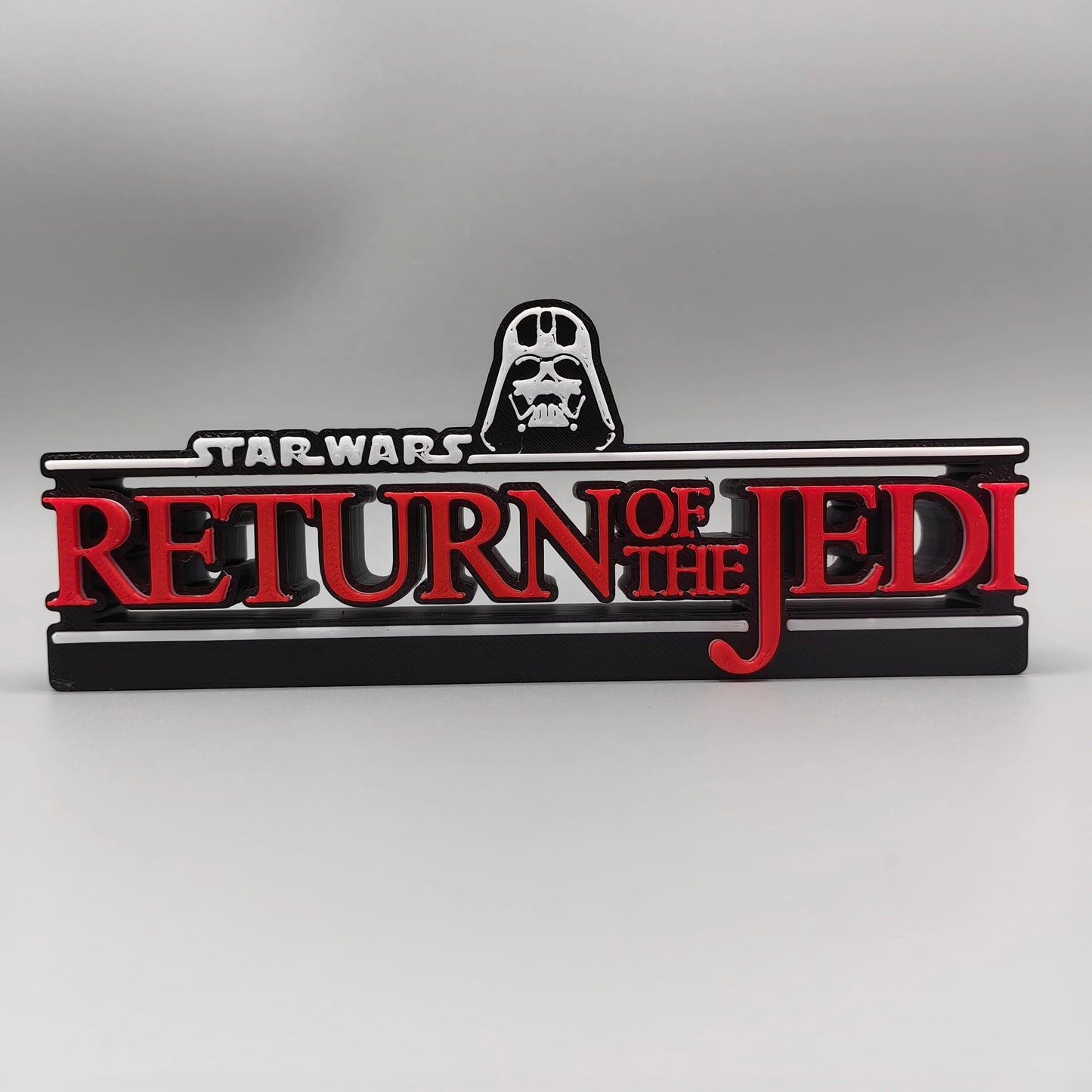 ÚJ Stock 3D nyomtatású Star Wars filmsorozat Star Wars logó sztereoszkopikus betűtípus álló tábla névtábla modell játékok gyűjtemény ajándék