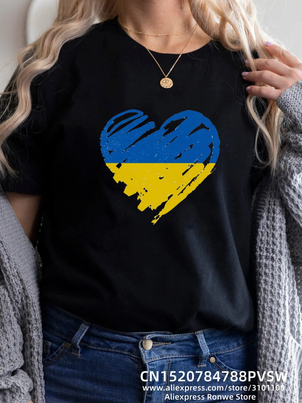Szívverés Kék Sárga Női Nyomtatott Póló Lány Y2K Rövid Ujjú Póló Felsők Női 90-es Évek Sweetingek Női Harajuku Ruházat