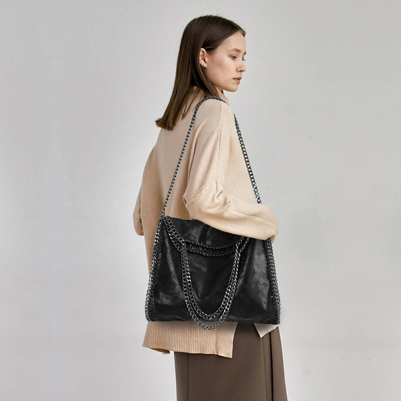 Női kézitáskák Divattervezés Kézitáska Alkalmi Zsebes Női kézitáska Hordozható Láncos Nagy Válltáska Crossbody Táska Születésnapi Ajándék