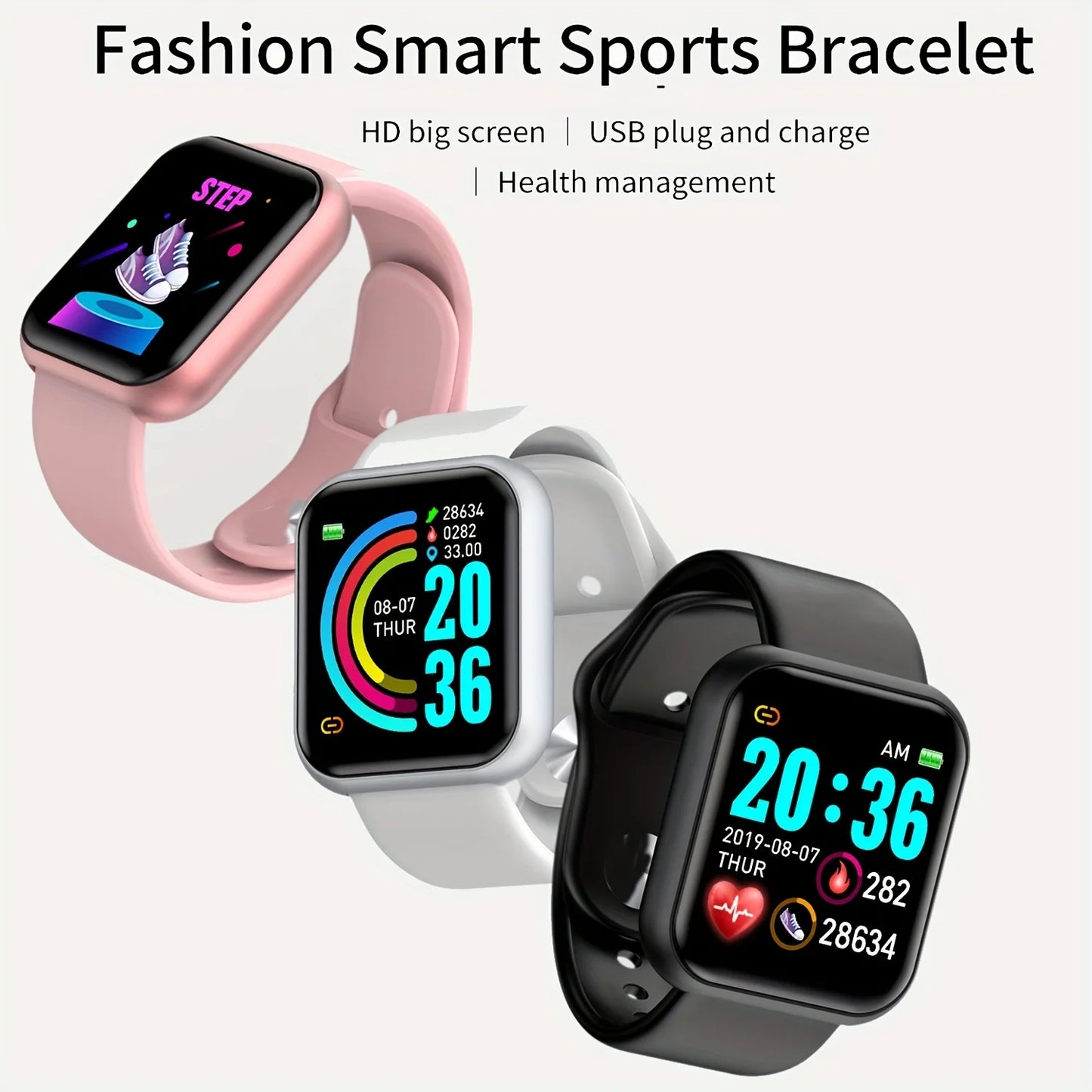 Okosóra nőknek, férfiaknak, Bluetooth-os telefonlejátszó, zene, fitnesz, sport karkötő, alvásfigyelő, digitális órák