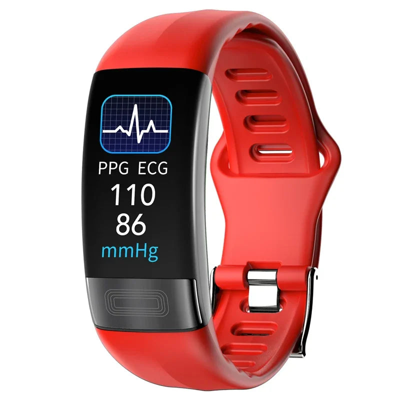 Smartwatch EKG intelligens csuklópánt vízálló P11 Plus intelligens karkötő aktivitáskövető vér oxigén intelligens karkötő fitnesz karkötő