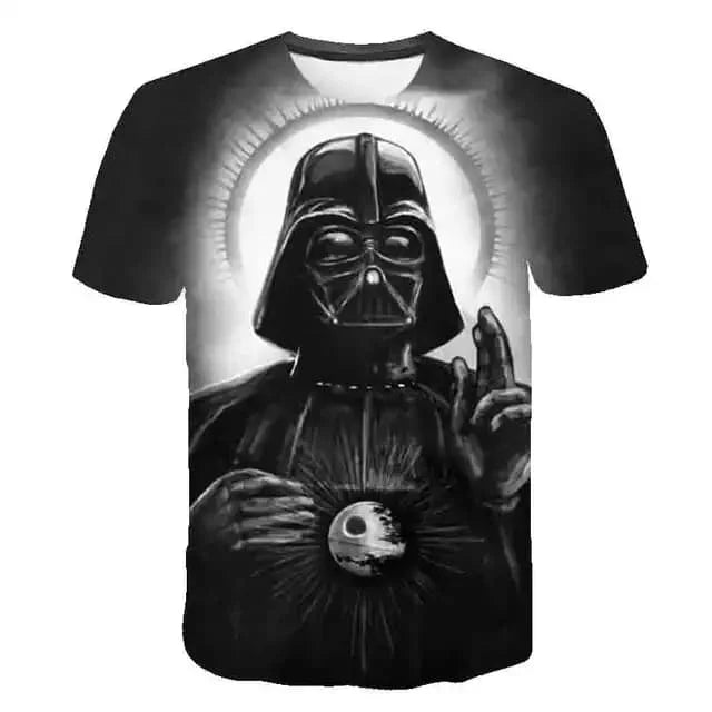 Star Wars 3D-s nyomtatott gyerek rövid ujjú, filmes mintás póló, lélegző, utcai viselet, rajongóknak, mindennapi viselet és ajándék