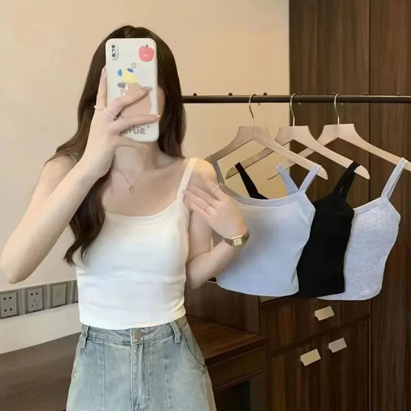 Crop Top Női Szexi Ujjatlan Felsők Divat Női Fehérnemű Női Kamiszole Lány Alap Póló Mellény Fehérnemű Melltartók Tube Topok Forró