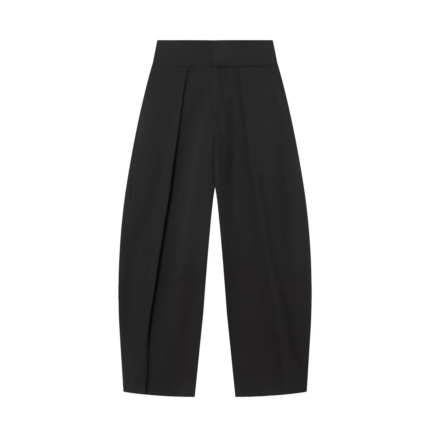 HH Női Elegáns Vintage Rakott Ballonos Nadrág Női Cipzáras Főutcai Laza Zsebes 3 Színű Ruházat Mujer
