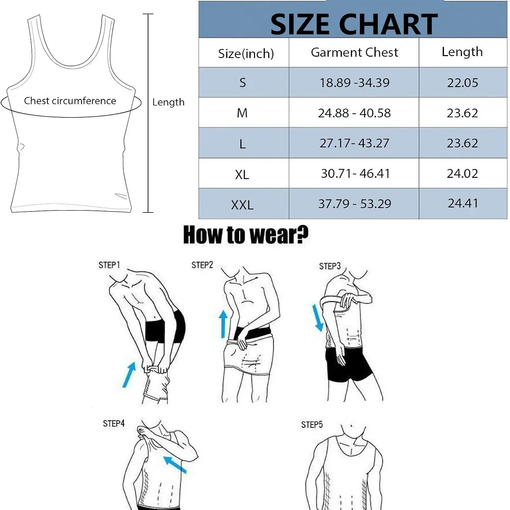 Férfi kompressziós, trikók, alsóingek,  karcsúsító, alakformáló, ujjatlan, hasra erősíthető, fitnesz edzéshez