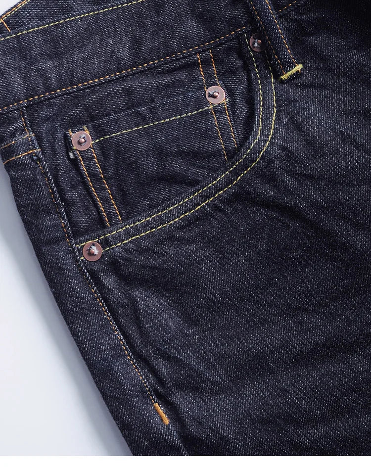 Piros Tornado Customized Tapered Jeans 14oz Selvedge Denim Nadrág Sanforized