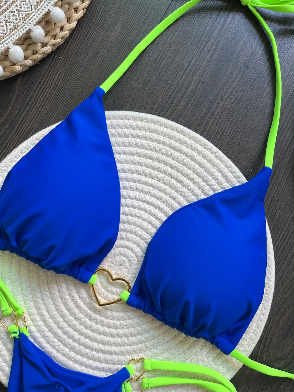 RUOTONSEPT Szexi Pántnélküli Egyszínű Bikini Szett Női Fürdőruha Kétrészes Háromszög Tanga Fürdőruha Brazil Bikinik