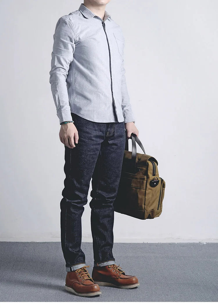 Piros Tornado Customized Tapered Jeans 14oz Selvedge Denim Nadrág Sanforized