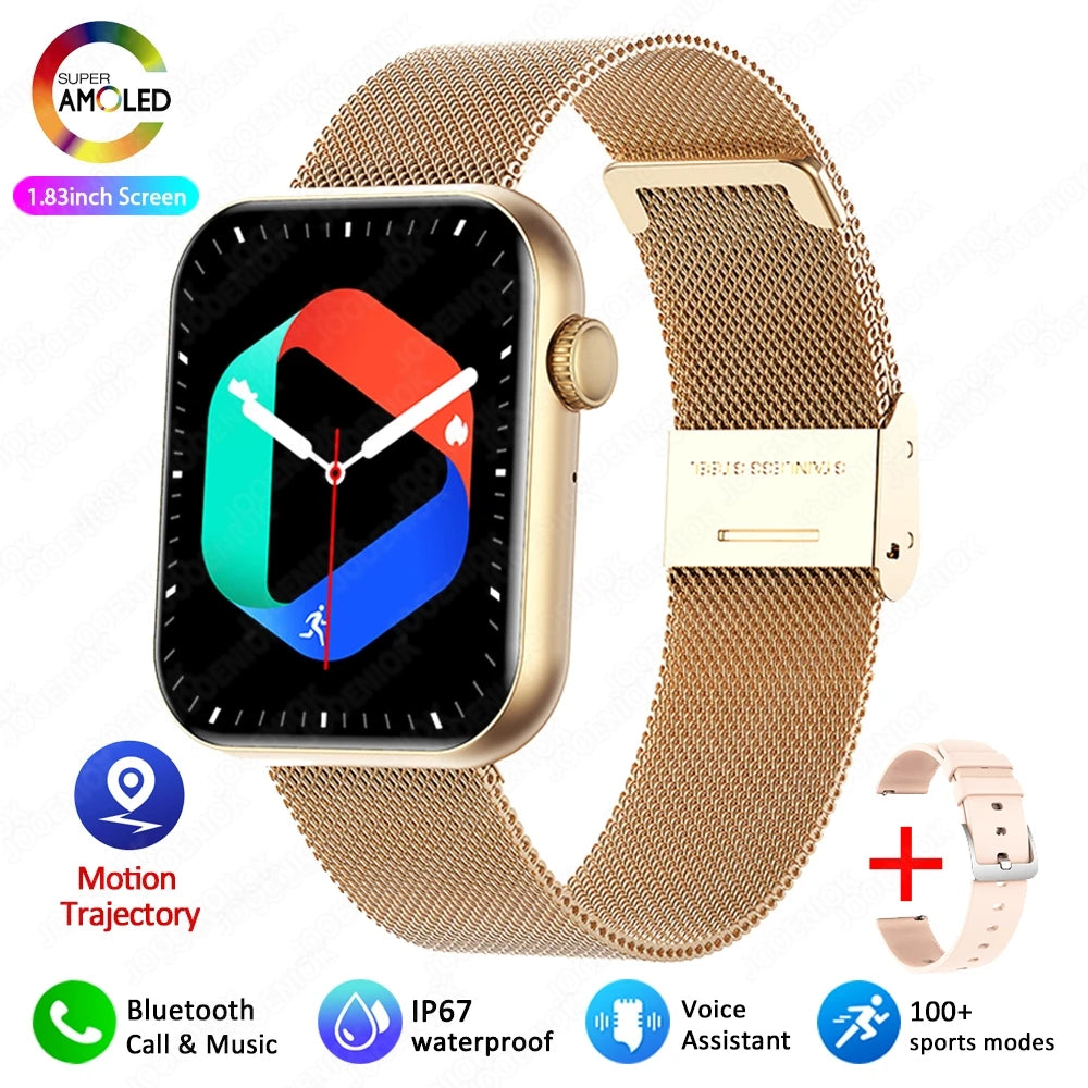 Új okosóra nőknek, teljes érintőképernyős, Bluetooth hívás, vízálló órák, sport fitneszkövető, okosóra hölgyeknek, Reloj Mujer