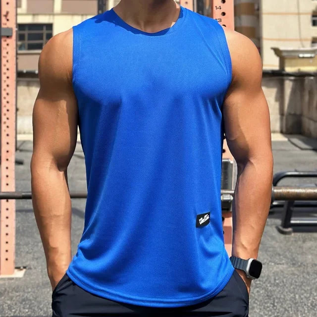 2025 Nyári Új Trend Férfi Tank Top Hálós  Sport Fitness  Ujjatlan Gyorsan Száraz
