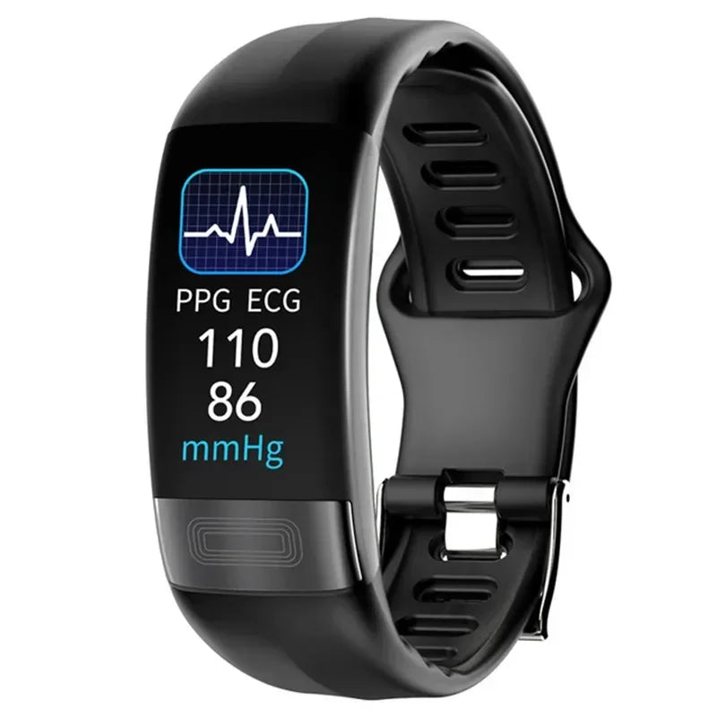 Smartwatch EKG intelligens csuklópánt vízálló P11 Plus intelligens karkötő aktivitáskövető vér oxigén intelligens karkötő fitnesz karkötő