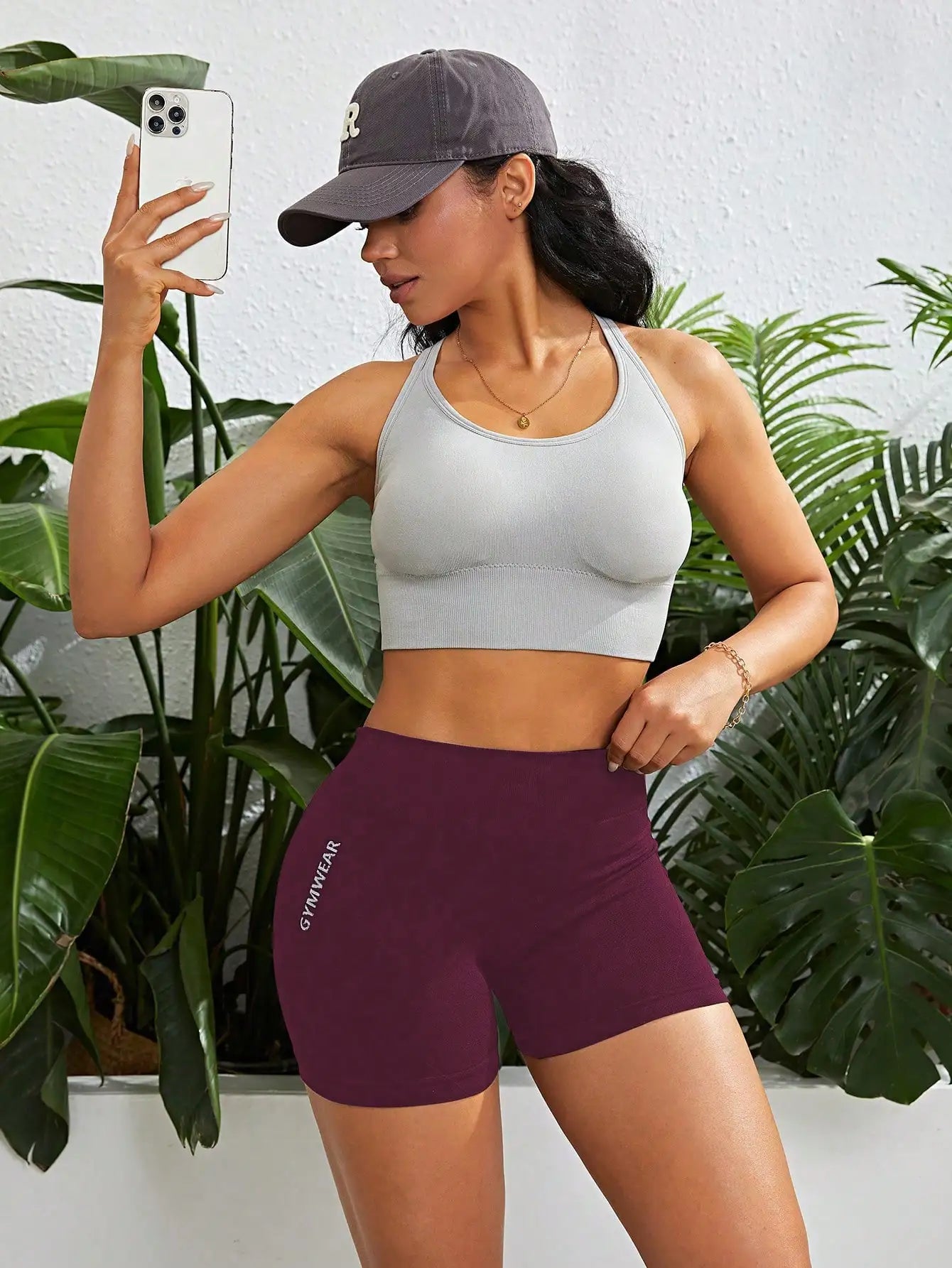 Fitness rövidnadrág női szűk kerékpáros jóga lélegző sportnadrág magas derekú