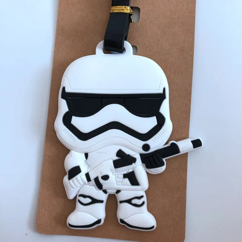Star Wars utazó poggyászcímke rajzfilmfigura aranyos bőrönd azonosító címke beszállópoggyász címke divatos medál dísz ajándék