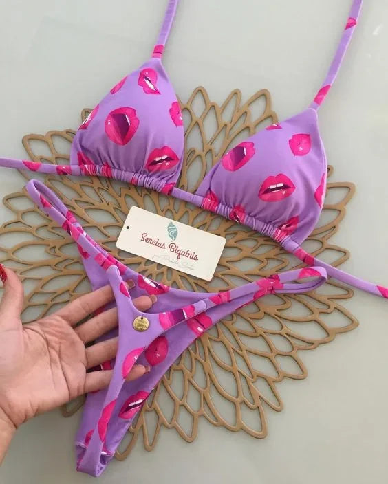 Új bikini női fürdőruha strandnyaralás fürdőruha leopárdmintás szexi bikini szett strandruha fürdőruha tanga fürdőruha biquinis