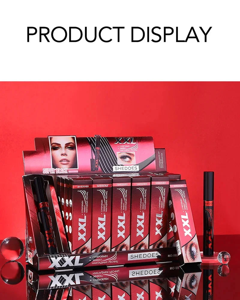3D Mascara Waterproof Extra Volume Long -lasting Hyper-Curl Lengthening Eyelash Non-smudging Eyelashes Black Mascara Makeup