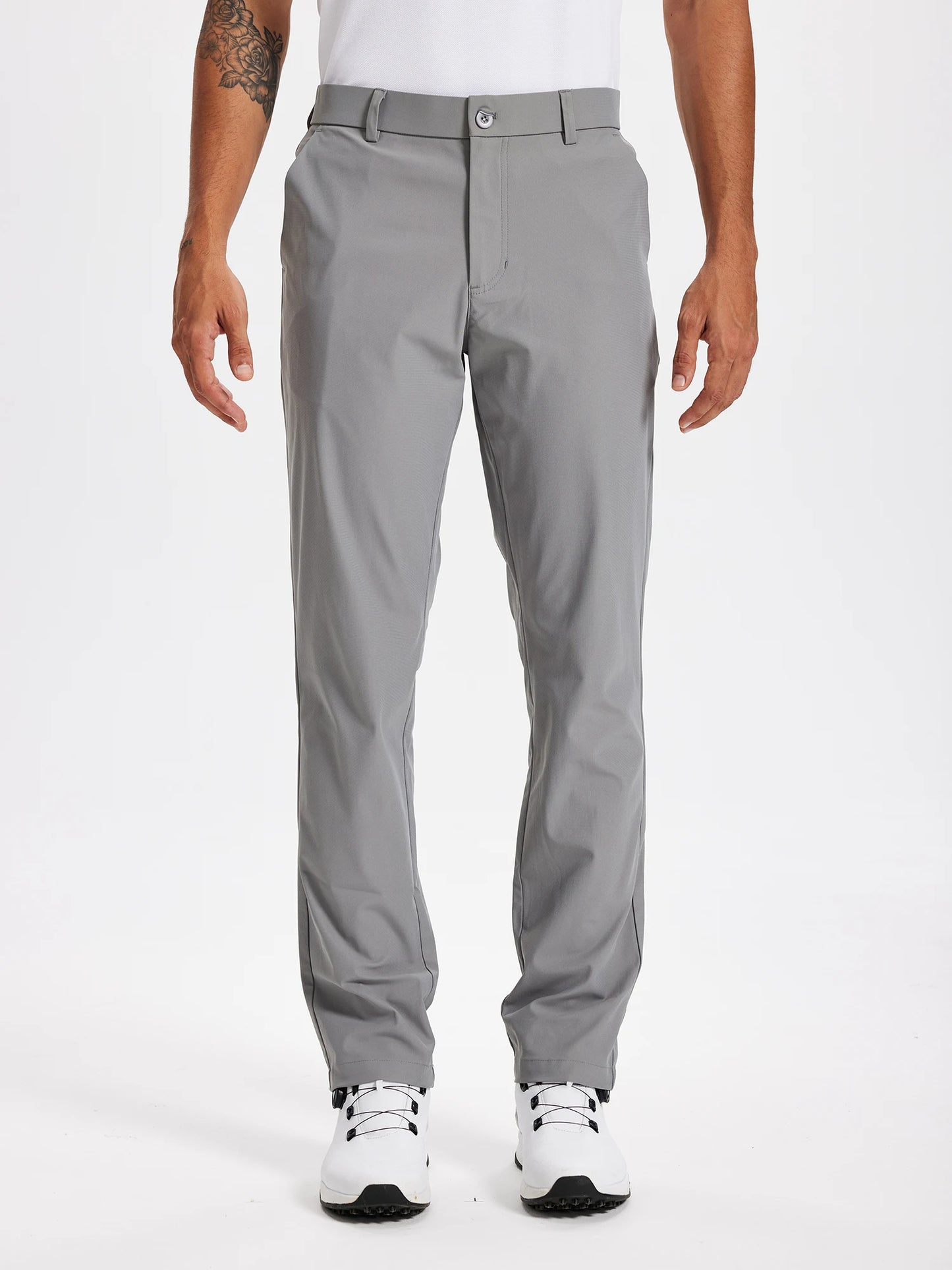 Férfi golfnadrág 30"/32"/34" Stretch munkaruha nadrág Slim, egyenes szabású, könnyű, minőségi üzleti nadrág, lezser öltönynadrág