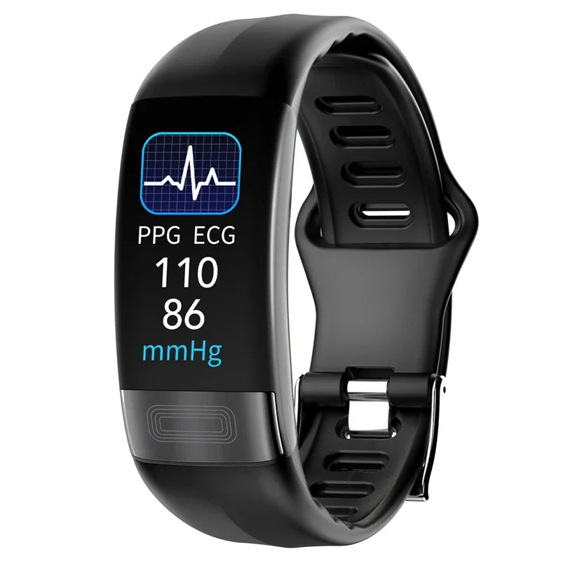 Smartwatch EKG intelligens csuklópánt vízálló P11 Plus intelligens karkötő aktivitáskövető vér oxigén intelligens karkötő fitnesz karkötő