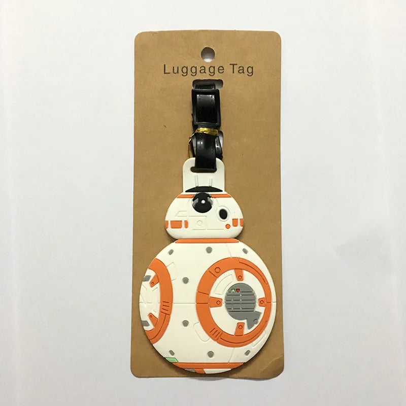 Star Wars utazó poggyászcímke rajzfilmfigura aranyos bőrönd azonosító címke beszállópoggyász címke divatos medál dísz ajándék