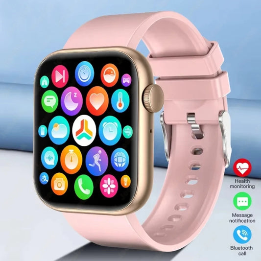 Új okosóra nőknek, teljes érintőképernyős, Bluetooth hívás, vízálló órák, sport fitneszkövető, okosóra hölgyeknek, Reloj Mujer