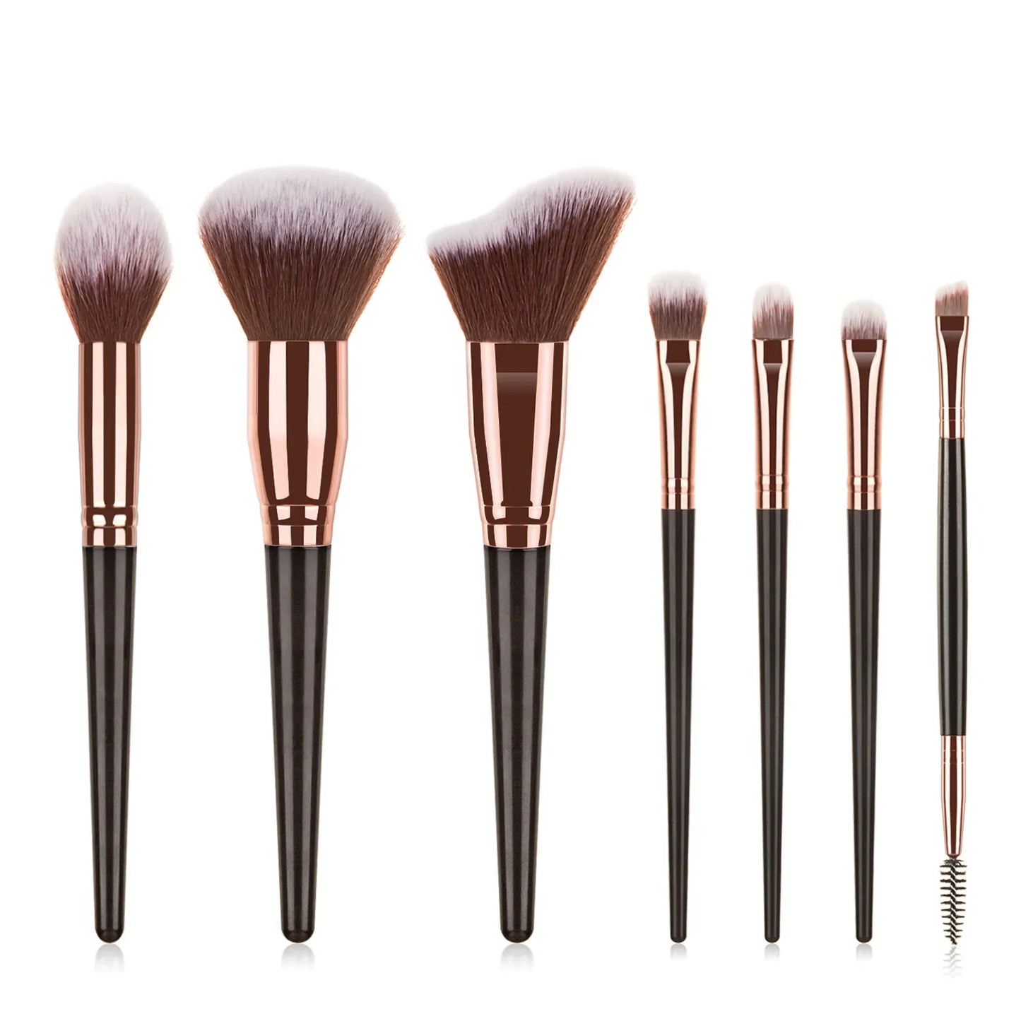 Sminkecset készlet, 15 db-os arc- és szemsminkecset készlet – alapozó púder pirosító ecset, szemhéjfesték szemceruza szemöldök ecset, highlighter ecset