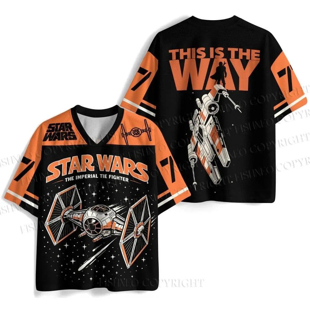 Star Wars klasszikus filmes logós gyerek póló, retró, utcai viselet, rövid ujjú, V-nyakú, unisex hiphop, hétköznapi rajongói felső