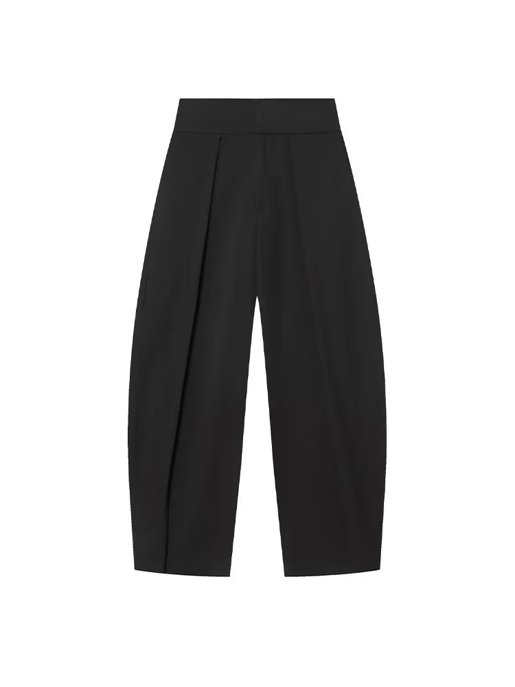 HH Női Elegáns Vintage Rakott Ballonos Nadrág Női Cipzáras Főutcai Laza Zsebes 3 Színű Ruházat Mujer
