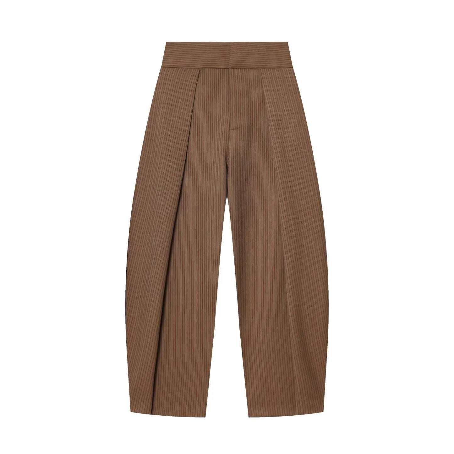 HH Női Elegáns Vintage Rakott Ballonos Nadrág Női Cipzáras Főutcai Laza Zsebes 3 Színű Ruházat Mujer