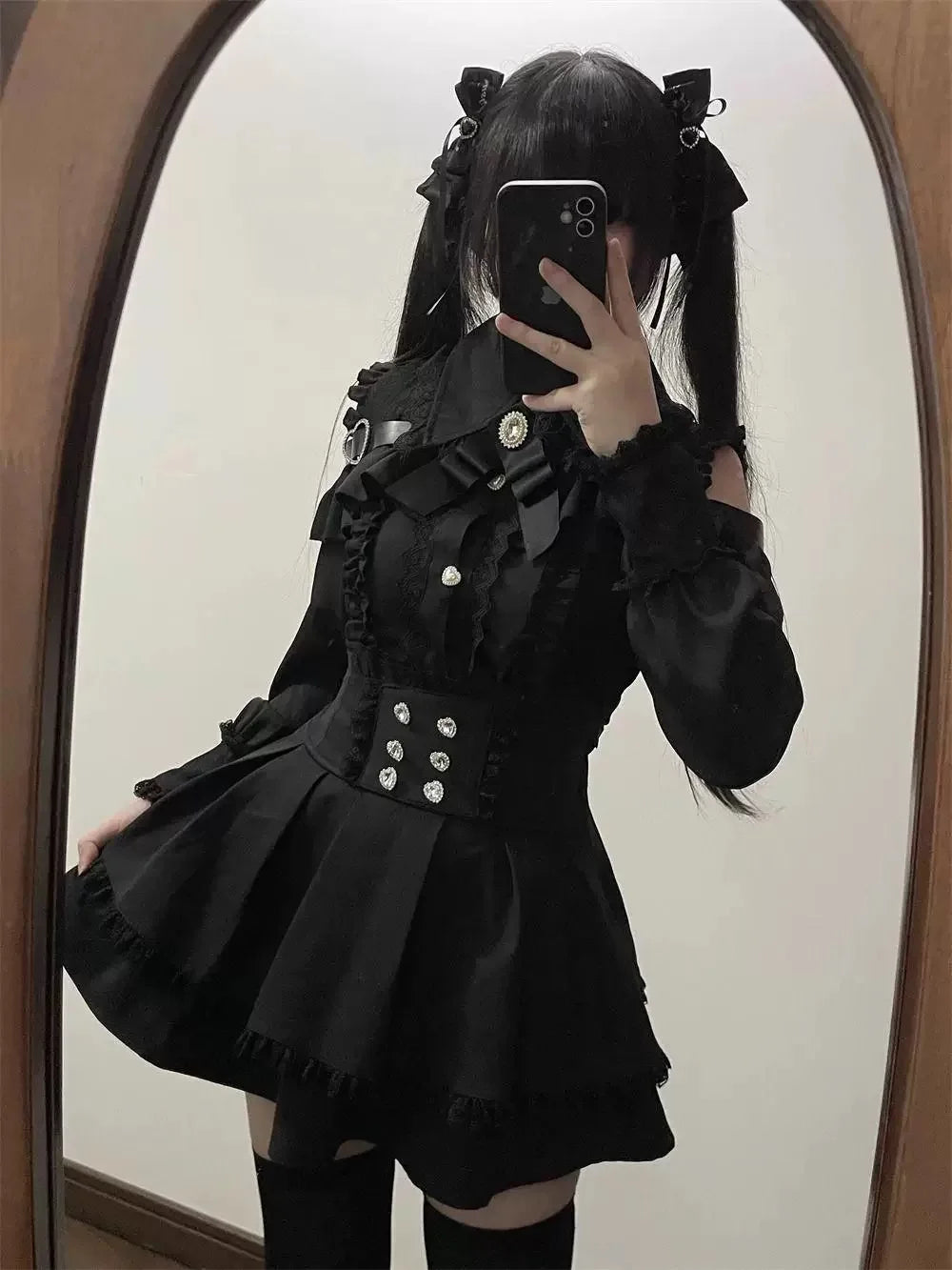 Japán Kawaii 3 darabos szett Lolita Y2k kardigán kabátok + mini szoknyák + fűző mellény amerikai vintage öltönyök őszi parti sikkes