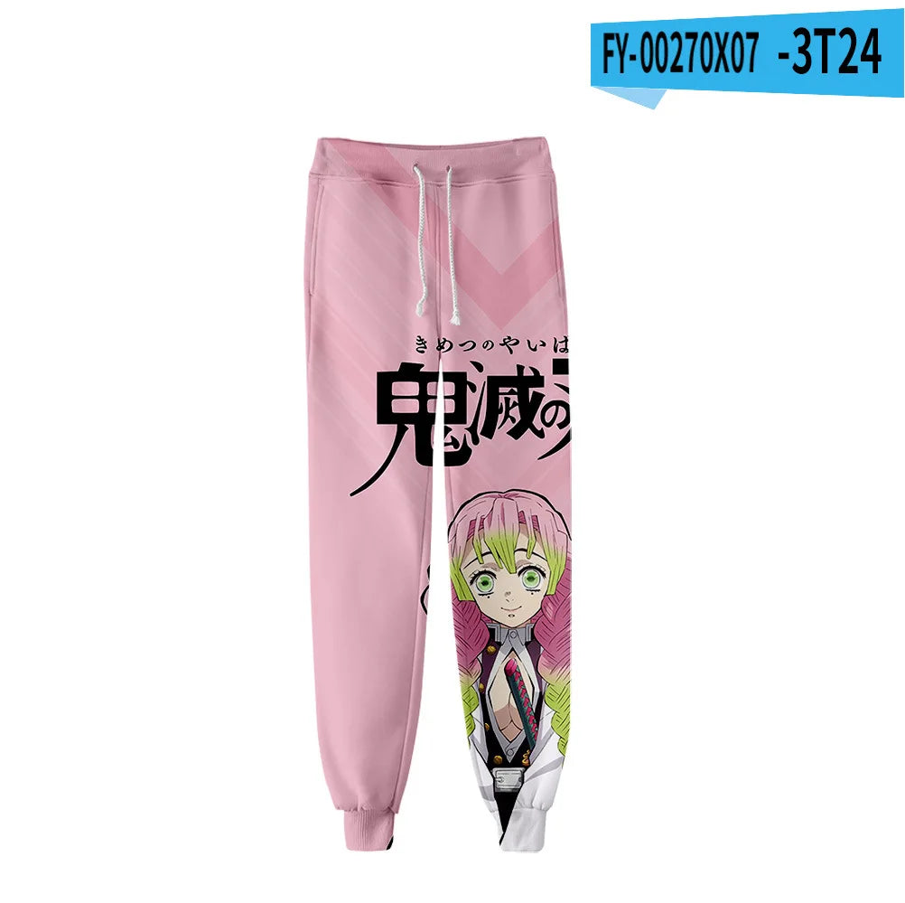 Kimetsu No Yaiba Tomioka Giyuu Fiú Lány Hosszú Nadrág Demon Slayer Melegítőnadrág Férfi Női Anime Rajzfilm Sportruházat