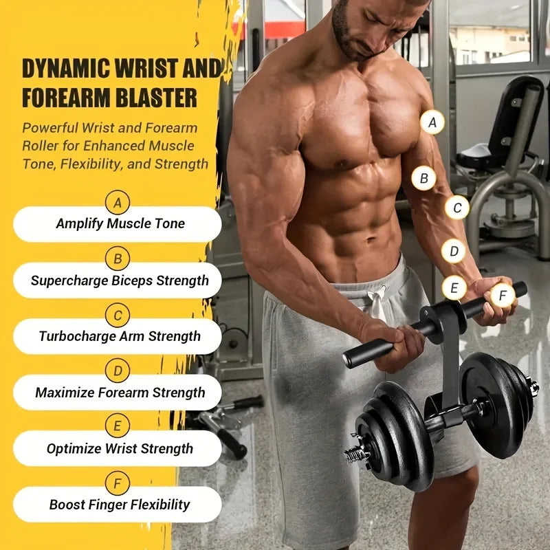 Alkarerősítő csuklógörgő vastagított, csúszásgátló fogantyúval, állítható övvel, csuklóerősítőkkel, fitneszfelszereléssel