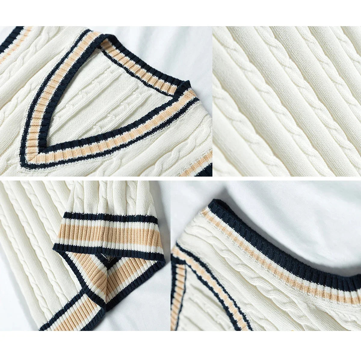 Férfi és női kötött pulóver mellény pamut unisex ujjatlan  tavaszi, őszi, téli